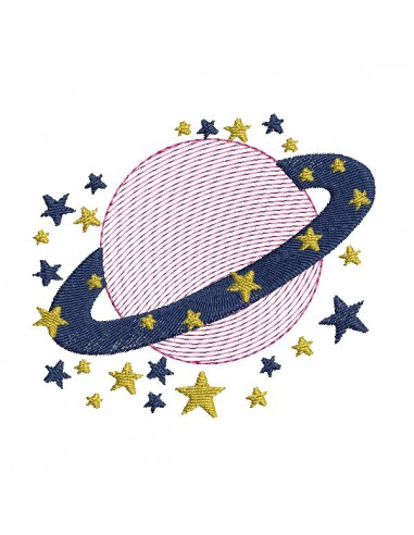 Instant download machine embroidery crowned star mylar