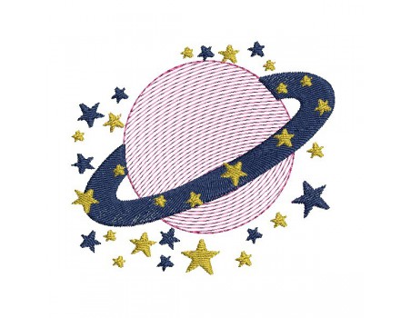 Instant download machine embroidery crowned star mylar