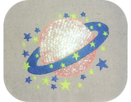 Instant download machine embroidery crowned star mylar