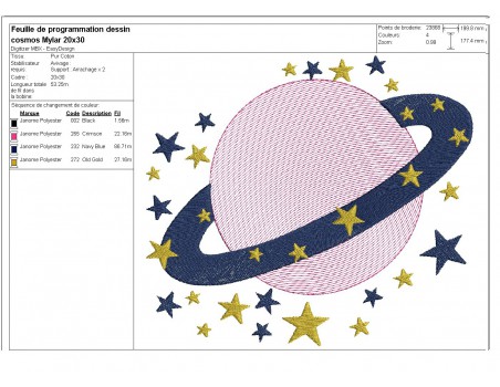 Instant download machine embroidery crowned star mylar
