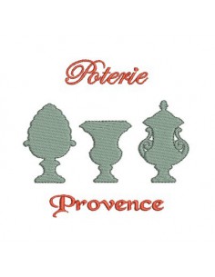 motif de broderie poterie