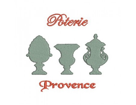 motif de broderie poterie