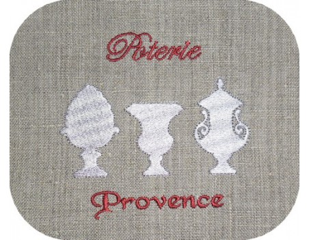 motif de broderie poterie