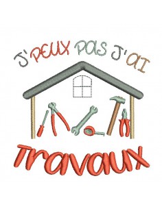 Instant download  machine embroidery design text I can not Photo