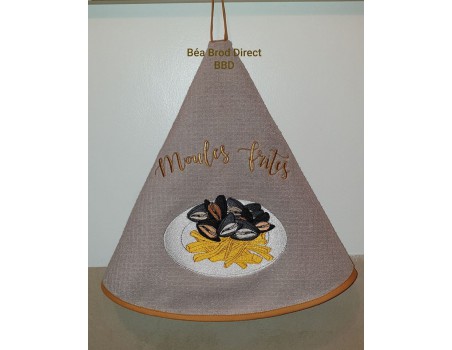 Motif de broderie machine les moules frites