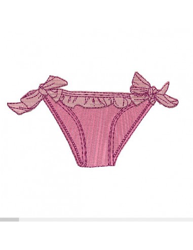 Instant download machine embroidery design  applique child bikini