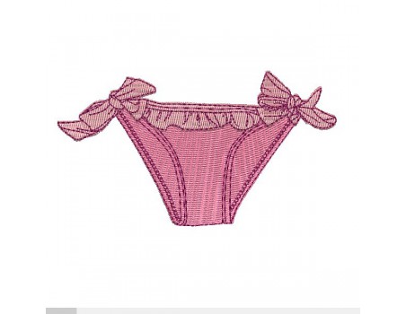 Instant download machine embroidery design  applique child bikini