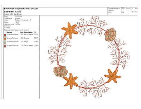 Instant download machine  embroidery design exotic frame