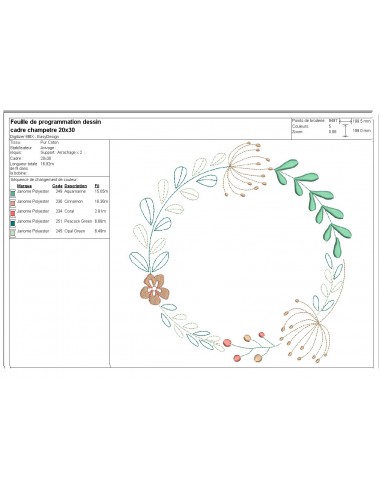 Lot De 9 Motifs De Broderie Champêtre à Télécharger – Idéal Pour Personnaliser Vos Créations Textiles