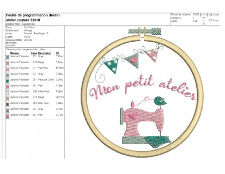 Instant download machine embroidery design sewing