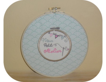 Motif de broderie machine mon petit atelier