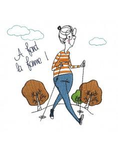 Instant downloads machine  embroidery design granny