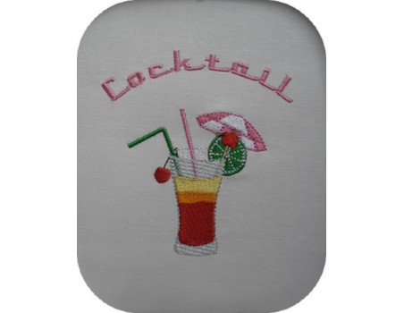 Motif de broderie cocktail