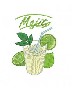 Motif de broderie mojito