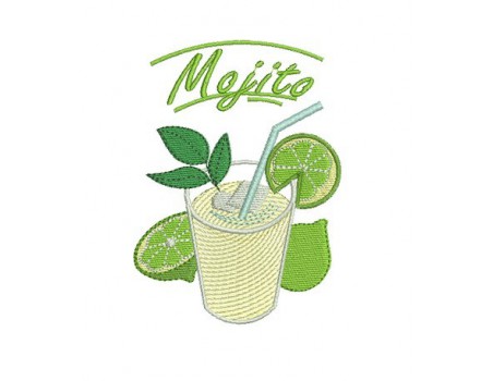 Motif de broderie mojito