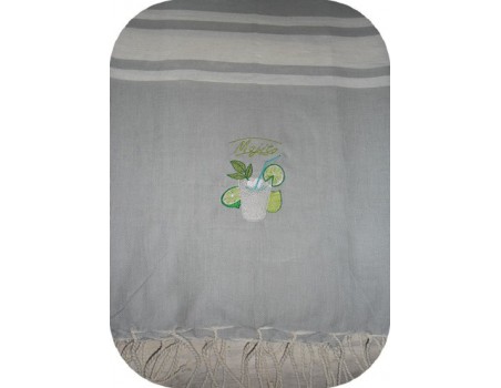 Motif de broderie mojito