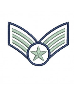 Motif de broderie machine écusson air force appliqué