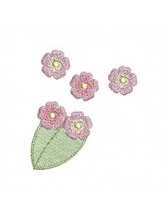 Motif de broderie machine petites   fleurs