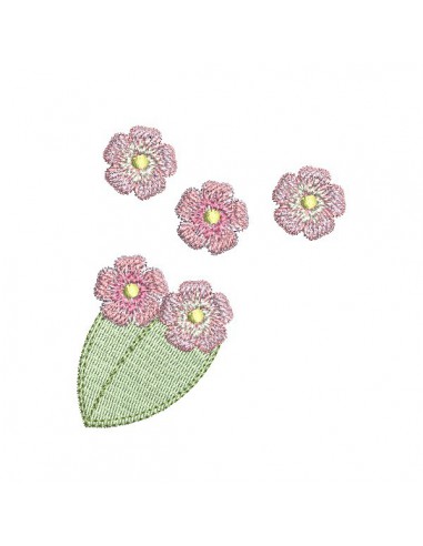 Motif de broderie machine petites   fleurs