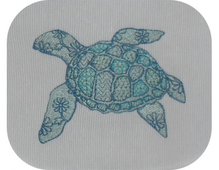 Instant download machine embroidery sea turtle