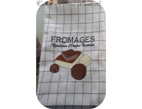 Motif de broderie machine  fromages