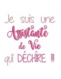 Instant download  machine embroidery design life assistant