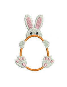 Instant download machine embroidery easter egg