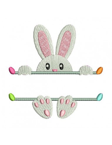 Instant download machine embroidery easter bunny egg to customize