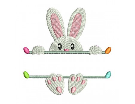 Instant download machine embroidery easter bunny egg to customize