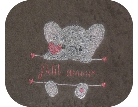 instant download machine embroidery design customizable elephant boy