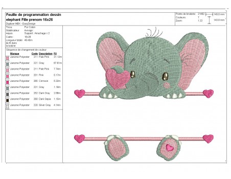 instant download machine embroidery design customizable elephant boy