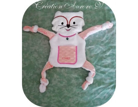 Motif de broderie machine doudou renard  ITH