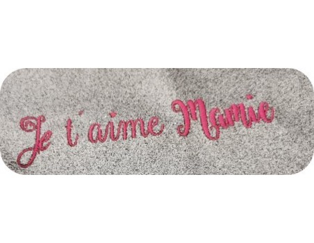 Motif de broderie  machine création texte ou phrase