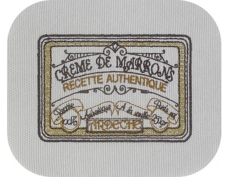 Instant download machine embroidery design Ardèche chestnuts