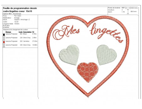 Instant download machine embroidery design ith hearts  cleansing discs