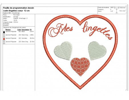 Instant download machine embroidery design ith hearts  cleansing discs