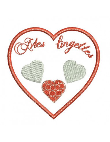 Instant download machine embroidery design ith hearts  cleansing discs