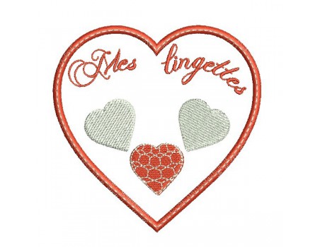 Instant download machine embroidery design ith hearts  cleansing discs