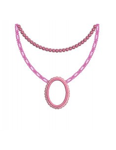 Motif de broderie collier