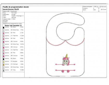 Instant downloads machine embroidery design machine  ITH  bib customizable snail girl