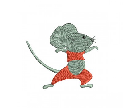 Instant download machine embroidery  teddy little mouse