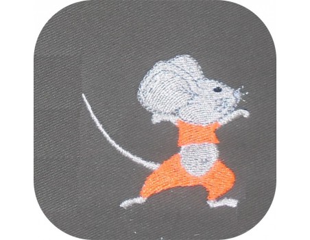 Instant download machine embroidery  teddy little mouse