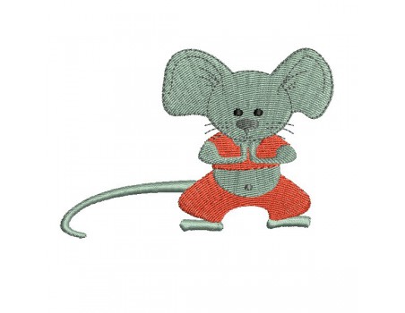 Instant download machine embroidery  mouse yoga N2