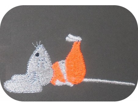 Motif de broderie machine souris  yoga 4