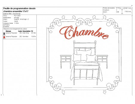 Instant download machine embroidery design canopy bed