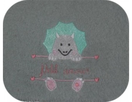 Instant download machine embroidery rabbit to customize for girl