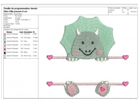 Instant download machine embroidery rabbit to customize for girl