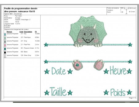 instant download machine embroidery design customizable birth journal boy rabbit