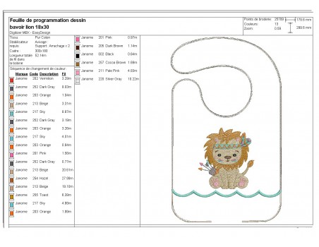 Instant downloads machine embroidery design machine  ITH  bib Sloth