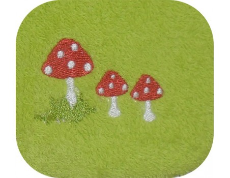 Motif de broderie machine champignons